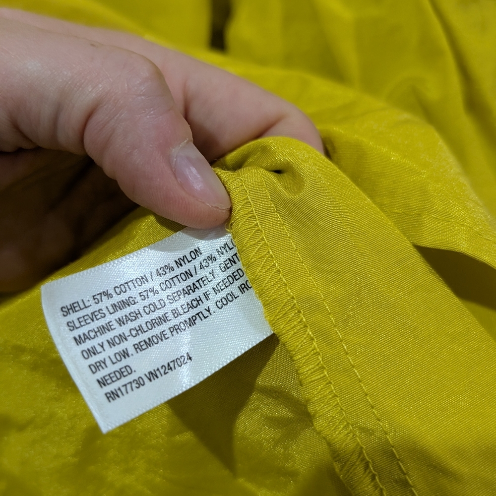 NWOT Future Collective Chartreuse Puff Sleeve Blouse XS - Picture 8 of 9